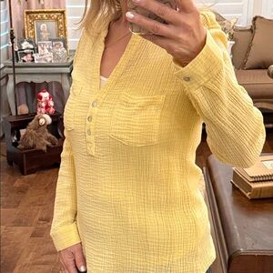 Soft Surroundings buttery yellow tunic